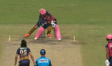 Watch: Samson blocks wide to allow Jaiswal score century,similar as Dhoni for Kohli