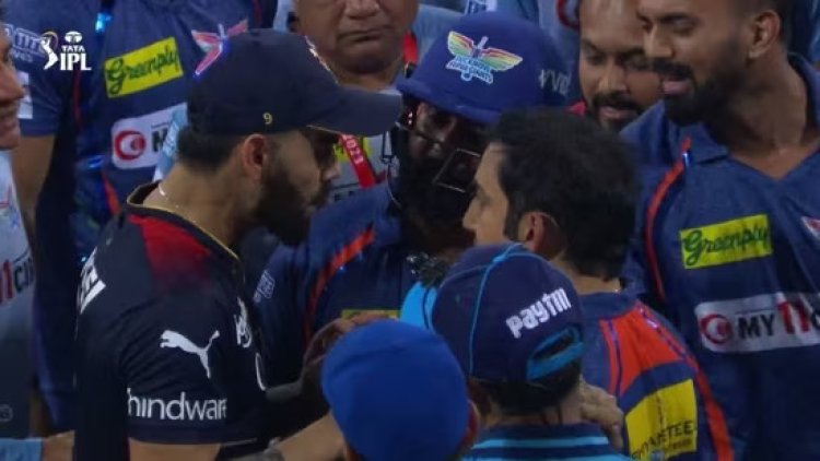 Watch Video:  Gautam Gambhir and Virat Kohli fined 100 % of their match fees