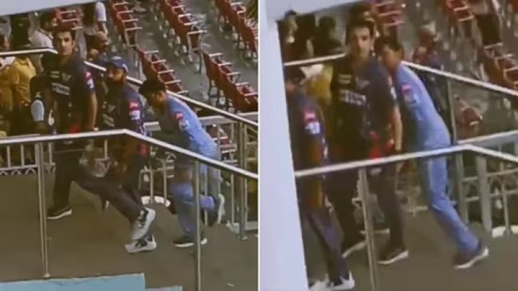 Watch Video: Gautam Gambhir Glare Back As Fans Chant "Kohli"