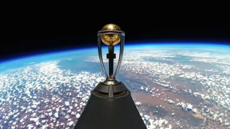 World Cup 2023 Trophy Tour launched above 120,000 feet