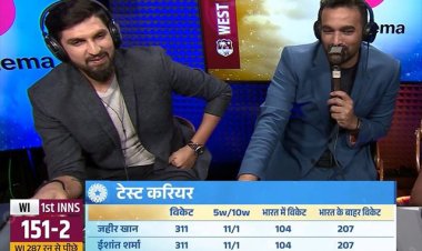 Zaheer Khan and Ishant Sharma reacted over graphic showing identical Test record