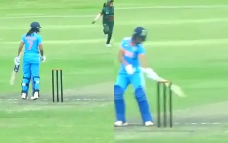 Harmanpreet Kaur fined 75% of match fee for destroying stumps and criticising umpires