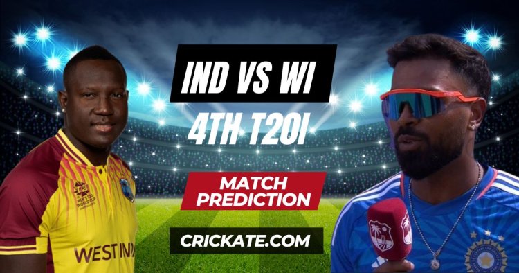 IND vs WI Dream11 Prediction, Playing XI, Pitch Report, H2H Stats, Top Picks | 4TH T20I