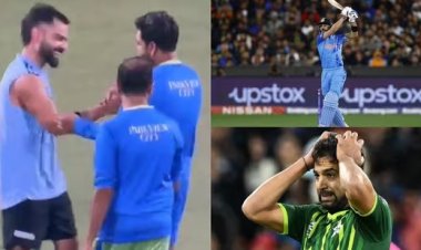 Watch:  Virat Kohli meets Haris Rauf ahead of IND vs PAK match