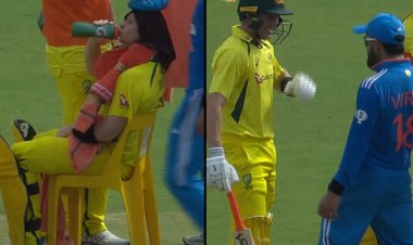 Watch: Virat Kohli has fun as Steve Smith calls for chair while batting during IND vs AUS 3rd ODI