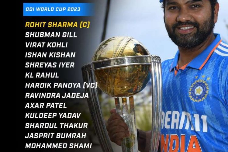 India's ODI World Cup 2023 squad