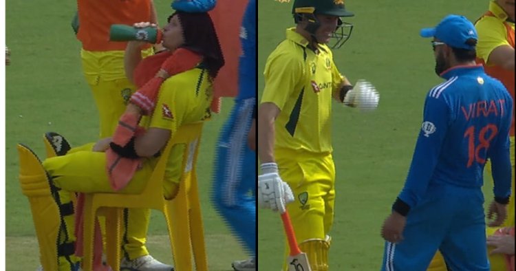 Watch: Virat Kohli has fun as Steve Smith calls for chair while batting during IND vs AUS 3rd ODI
