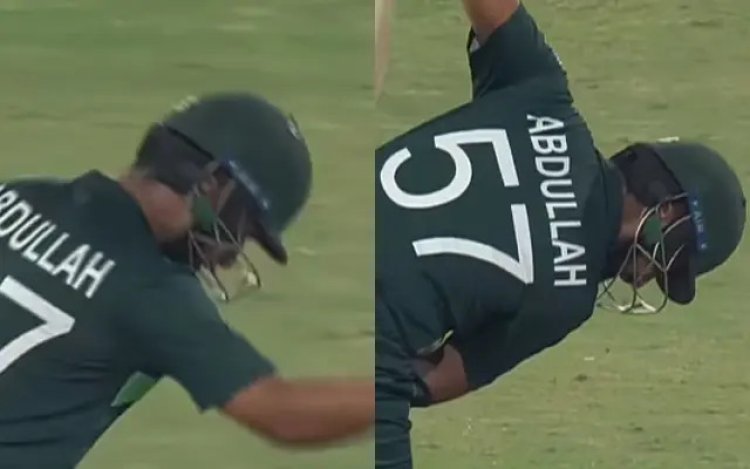 Watch: Abdullah Shafique celebrates his maiden ODI hundred in Shubman Gill manner